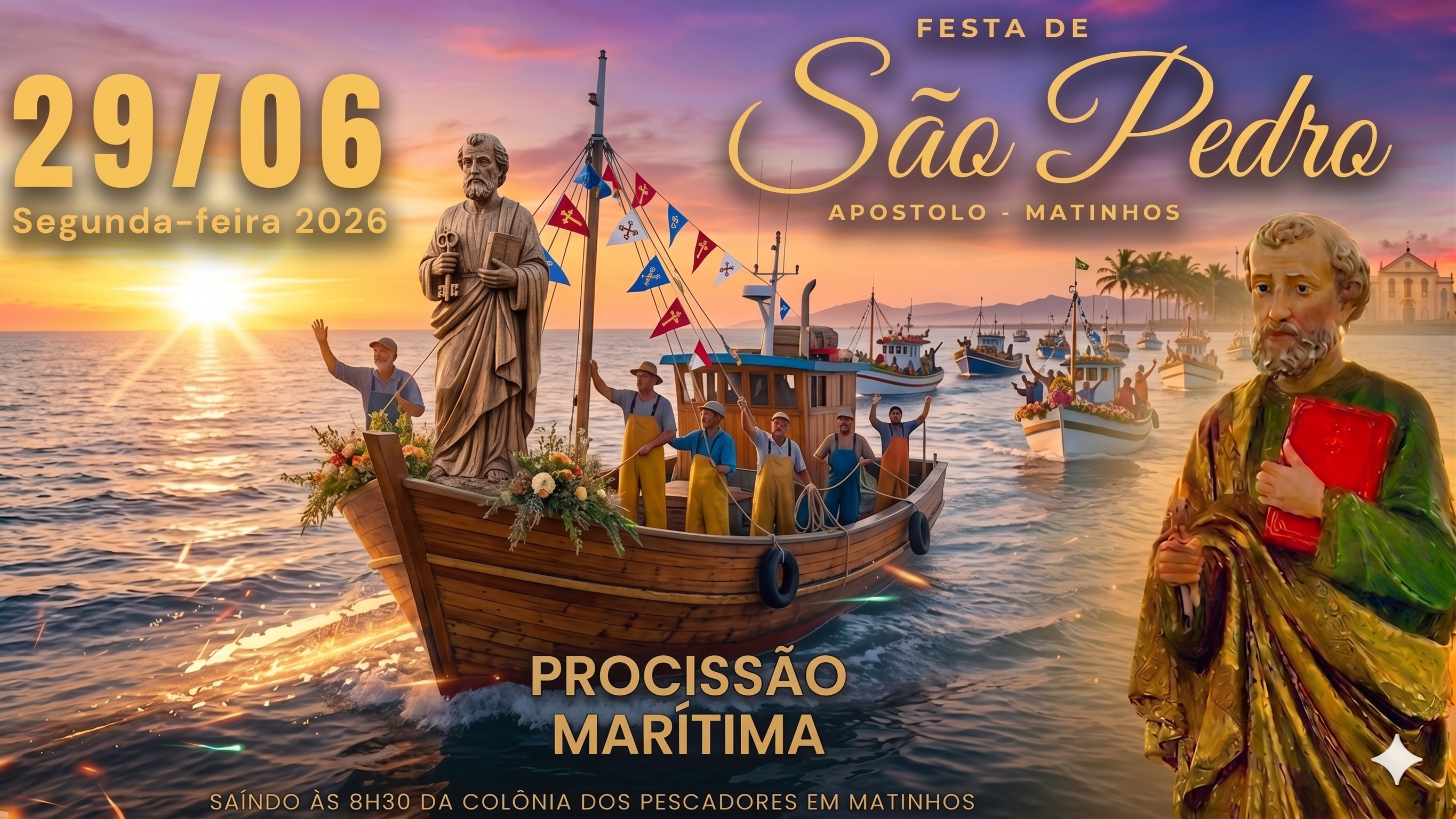Arte da Procissão Marítima da Festa de São Pedro 2026