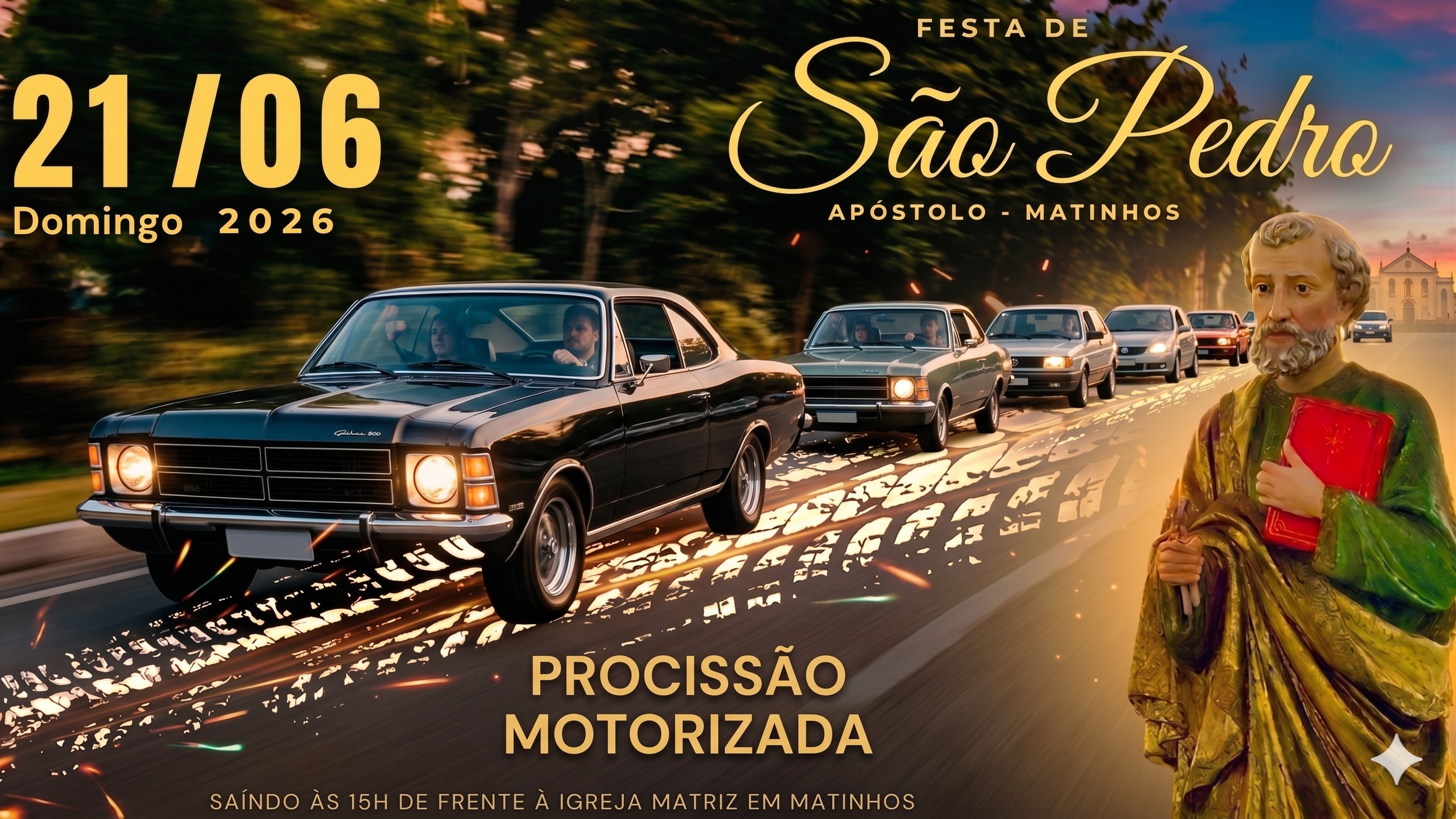 Arte da Procissão Motorizada da Festa de São Pedro 2026